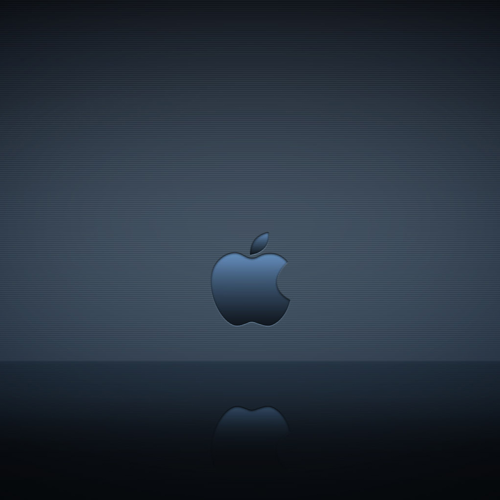 Apple Logo Reflection iPad Wallpaper, Background and Theme